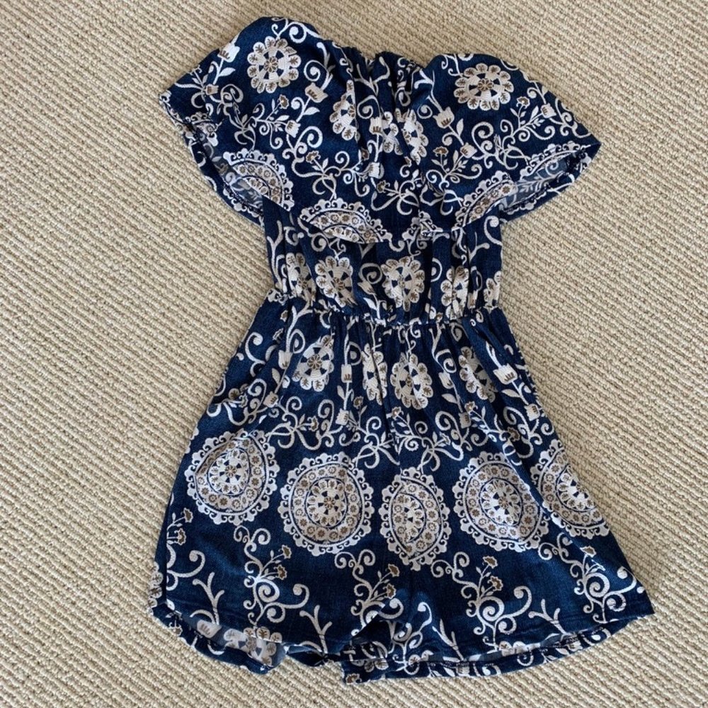 Strapless romper